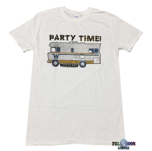 Neu Winnebago Party Time Wohnmobil Wohnmobil Herren Vintage Schild T-Shirt - Bild 2 von 2