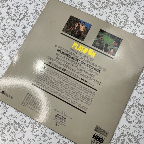 Platoon Best Picture 1986 LaserDisc Movie Video Action War Hemdale HI FI Stereo - Picture 6 of 12