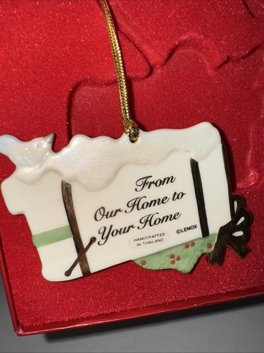 Lenox "From Our Home To Yours" Gifts w/Bluebird Christmas Ornament - Picture 4 of 5