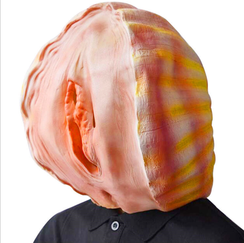 Prop Latex Shell Vagina Head Mask Adult Halloween Party Costume Cosplay - Picture 2 of 4