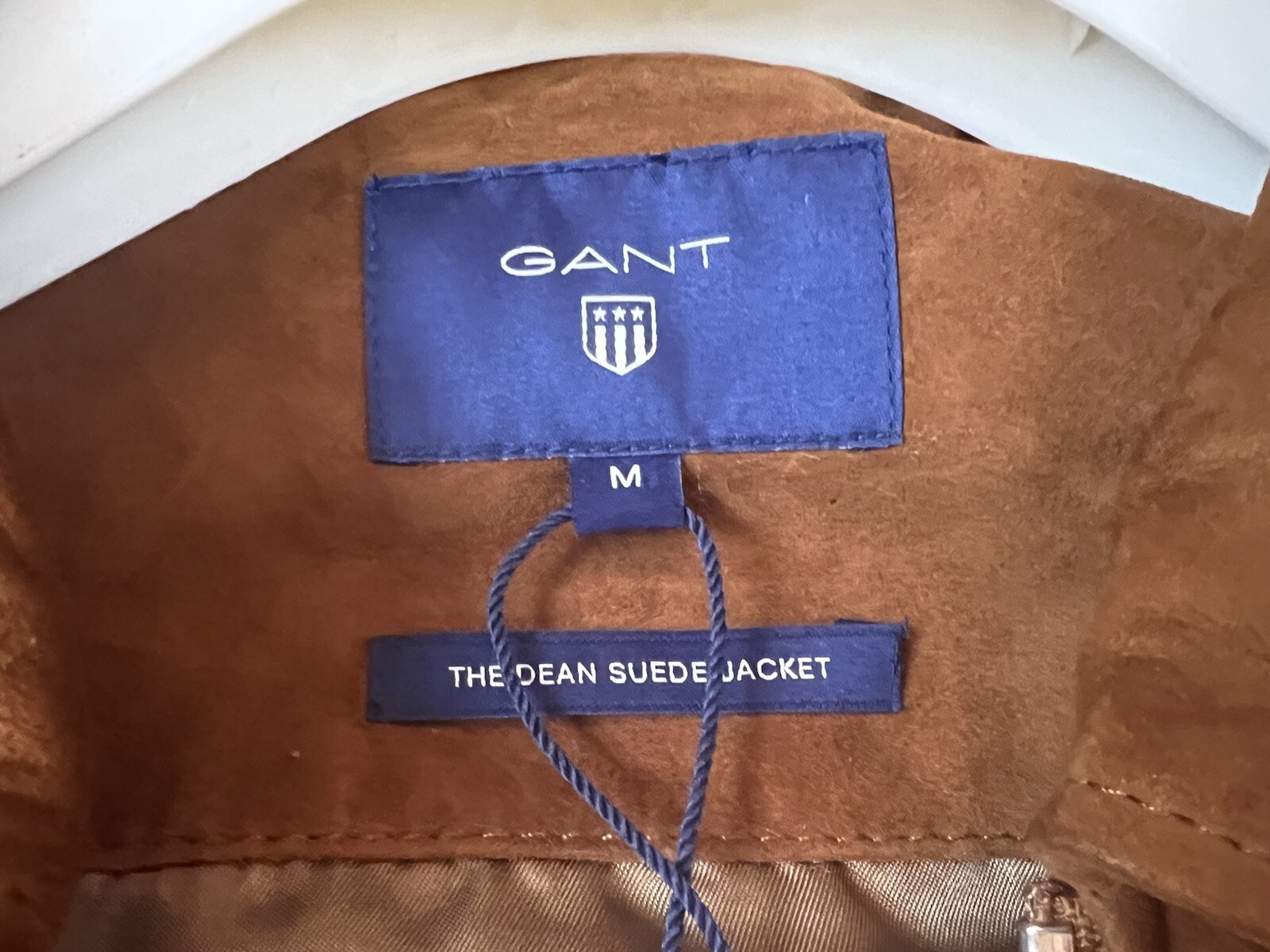 NEW Gant The Dean Suede Bomber Jacket Size Medium Rugger Flight Bomber $1300 image 4