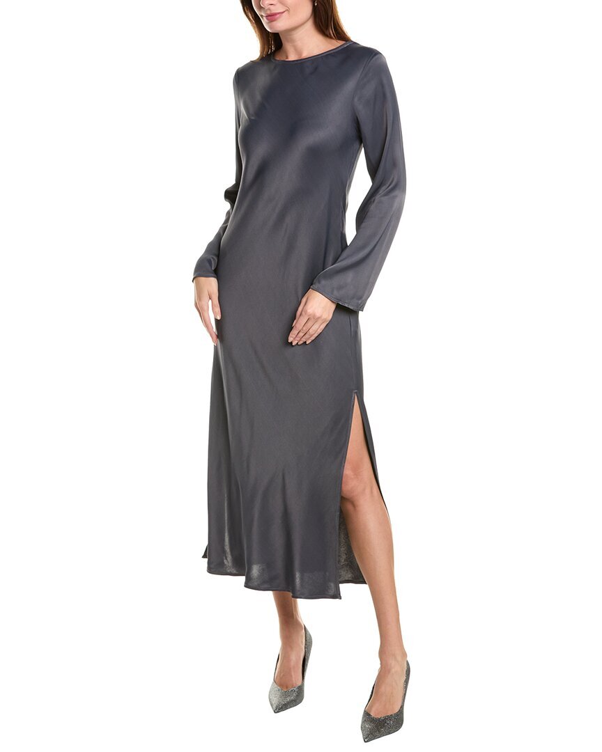 Bella Dahl Bias Long Sleeve Slip Dress Womens  S
