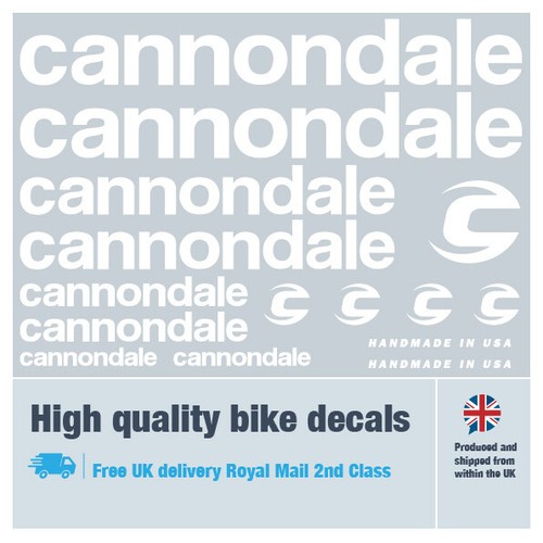 Cannondale new bike decals with free bike protection (30 pack) free delivery - Picture 2 of 16