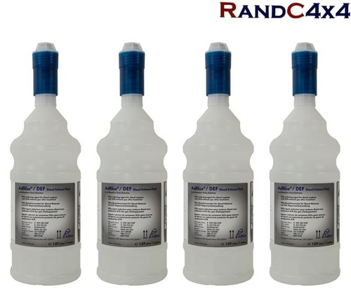 Bouteilles Jaguar Land Rover Adblue fluide d'échappement diesel 4x1,89 Lt DEF LR072258 OEM - Photo 1/3