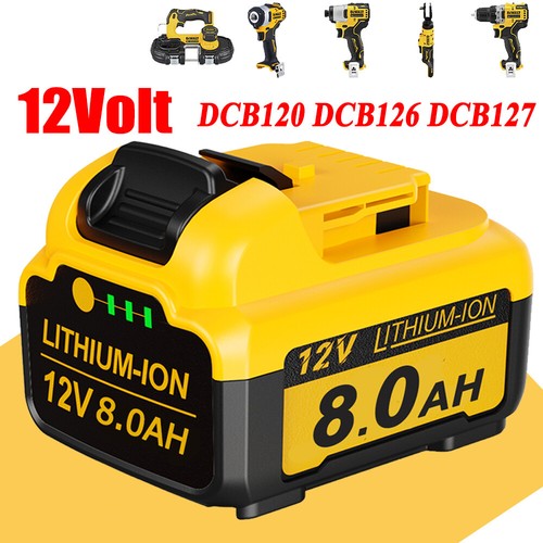 8.0Ah 6.0Ah 10.8V / 12V Battery for Dewalt DCB127 DCB120 DCB121 DCB123 DCB125 - Picture 14 of 15