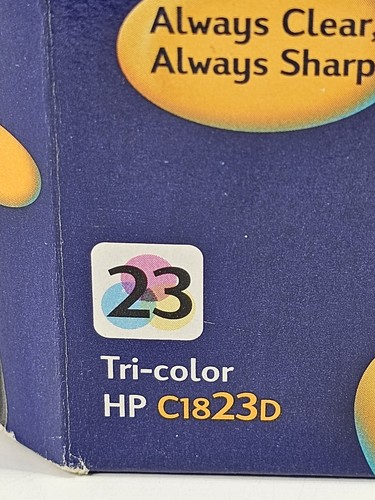 NOS HP 23 Tri-Color Printer Ink C1823D for DeskJet OfficeJet Expiration 11/01 - Picture 4 of 10