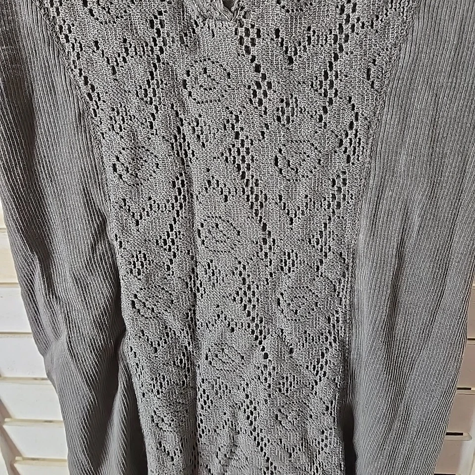 Mudd Tank Top Womens XS Gray Juniors Gym Workout Long Loose Fashion Pajamas - Image 2 of 4