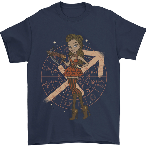 Sagittarius Steampunk Damen Zodiac Herren 100% Baumwolle - Picture 93 of 103