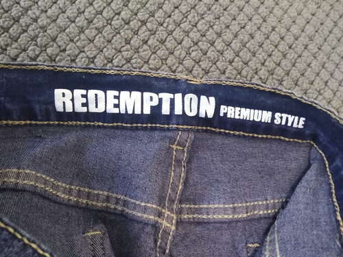 Redemption Premium Style Slim Straight Leg Jeans Etikett Größe 34x30 tatsächliche Größe 34x28 - Bild 13 von 19