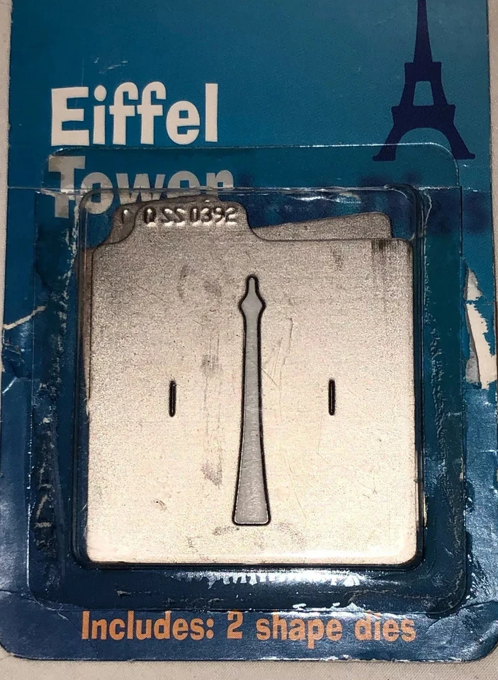 Эйфелева башня QuicKutz штампованная 2 x 2 дюйма для скрапбукинга рукоделия снятая с производства - Изображение 4 из 4