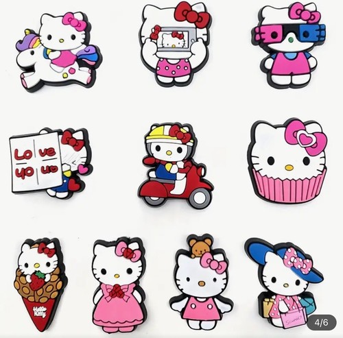 10pcs Cute Sanrio Hello Kitty For Croc Accessories Shoe Jewelry Charms - Picture 2 of 5