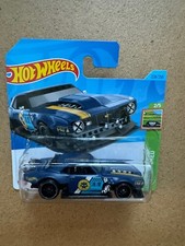 HOT WHEELS SLAMMED 2/5 CUSTOM '68 CAMARO Matte BLUE Short #228 Combined Post