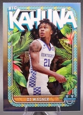 2023-24 Bowman University Chrome DJ Wagner Big Kahuna Refractor SP Kentucky