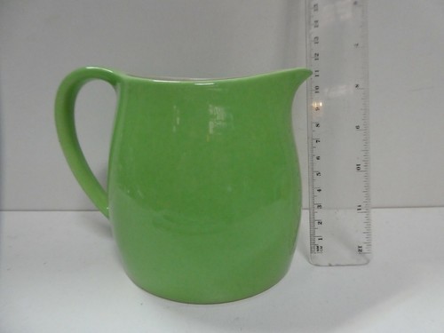 GREEN WEMBLEY AUSTRALIAN POTTERY 30 OZ. JUG STUDIO CERAMIC  - Afbeelding 9 van 9