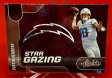 Justin Herbert 2022 Panini Absolute Star Gazing #SG-3 Los Angeles Chargers