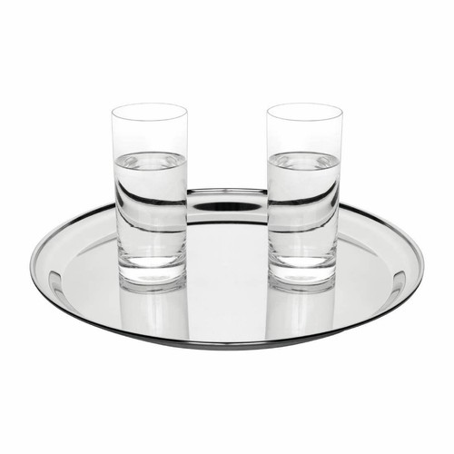 Olympia Round Serving Tray 14in Stainless Steel - Picture 4 of 7