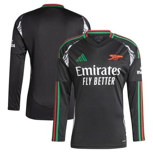 Arsenal Adidas Away Jersey Black 2024/25 New Kit 100%Authentic Long Sleeve Shirt