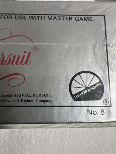 Trivial Pursuit Silver Screen Edition Subsidiary Card Set No. 8 Factory Sealed - Picture 4 of 6