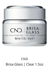 CND Brisa -Glass Verre Cristal Sculpting Gel. Sheer. 1.5oz Read Full Description