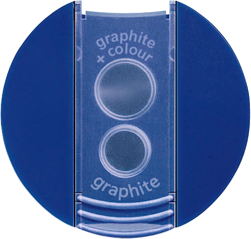 Double Hole Pencil Sharpener, Two Holes for Standard Pencils, Large Colored Penc - Picture 2 of 12
