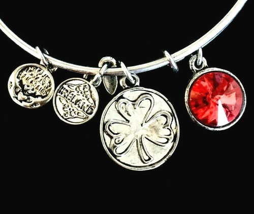 Solvar Celtic Irish Birthday Bracelet Charm Bangle Adjust. YOU PICK Choices - Picture 23 of 44