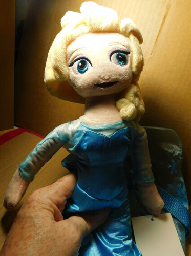 Disney~Frozen Elsa 17-Inch Plush Backpack NEW With Tag! - Picture 3 of 20