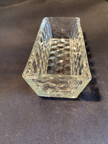 FOSTORIA American Glass Butter Dish Lid Only for 1/4 LB Stick Diamond Cube - Picture 3 of 6