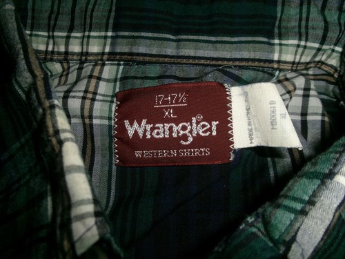 Herren Wrangler Langarm Button Down Pearl Snap Western Hemd Größe XL - Bild 7 von 7