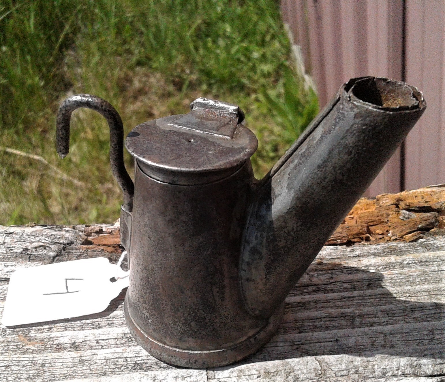 Antique Teapot Tin Miners Lamp 1800s Lot 4 St. John's Institute (Hua