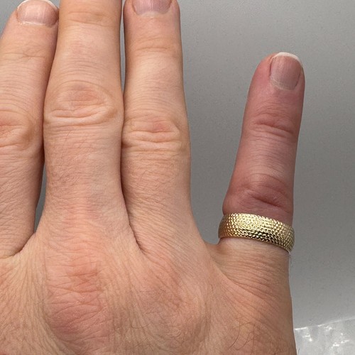 Anillo de oro macizo de 14k / tamaño 4,9 / 3,34 gramos - Imagen 4 de 11