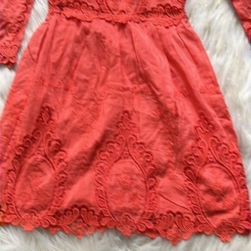 Dolce Vita Valentina melon lace embroidered dress XS - Picture 9 of 13