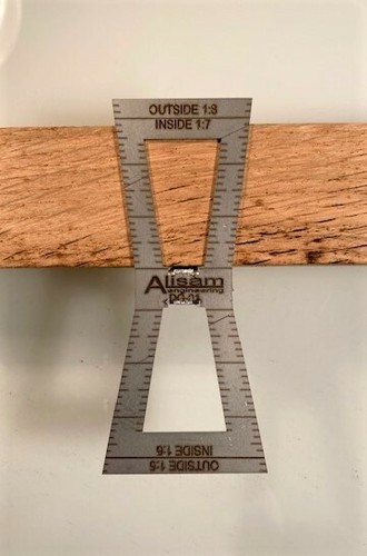 Marcador de cola de paloma - medidor de cola de paloma de madera - gabinetes finos para carpintería - Imagen 2 de 6