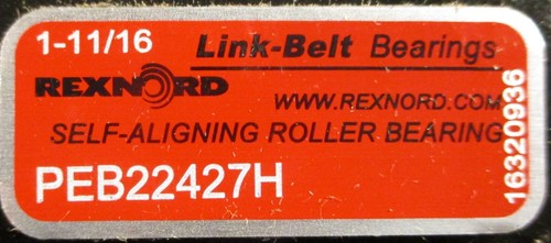 Rexnord PEB22427H 2-Bolt Pillow Block Bearing 10412053 1-11/16" Bore - Picture 6 of 9
