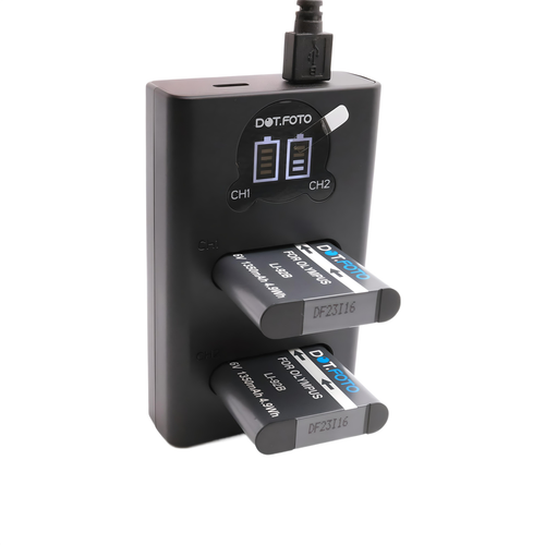 2x LI-92B Battery & LCD Charger for Olympus SH-50 TG-6 TG-7 XZ-2 DS-9000 DS-9600 - Picture 6 of 8