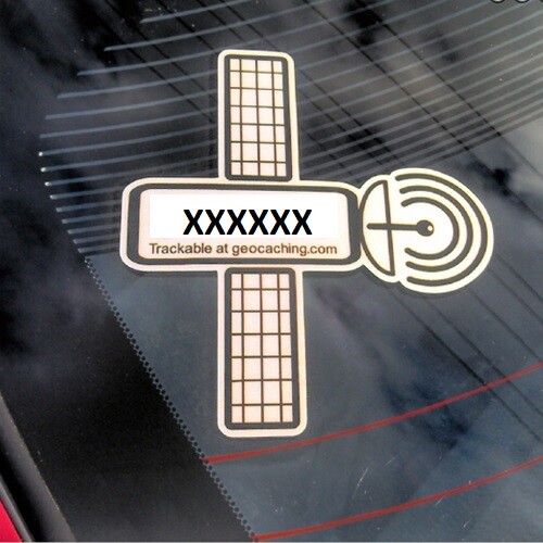 Geocaching Aufkleber Auto Sticker Stickers Autoaufkleber Trackable Satelliet - Bild 1 von 1