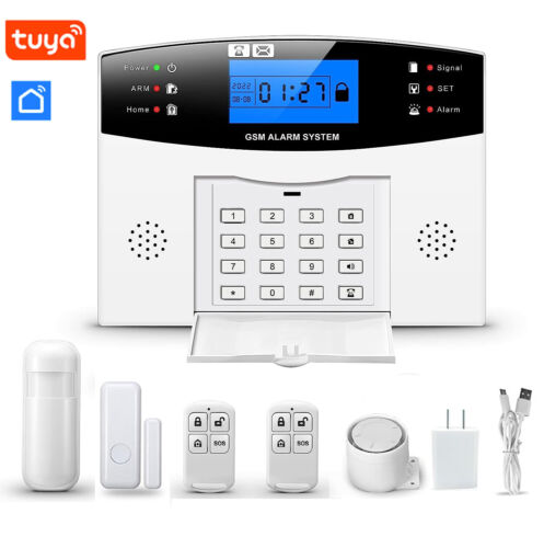 WiFi GSM SMS SMS Home Security Alarm System Kit Notifications With Tuya App P9J2 - Picture 1 of 12