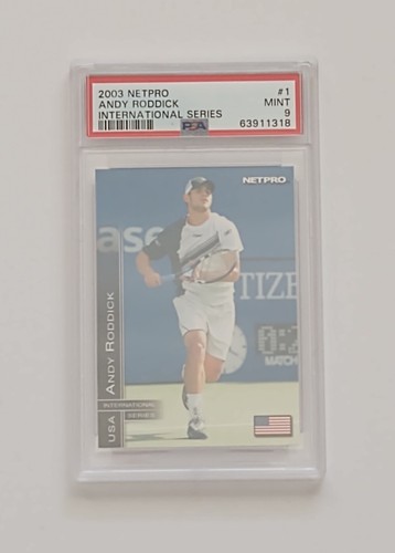 Andy Roddick Rookie Card PSA 9 Rc 2003 Netpro International Series 1 New Holder - Picture 3 of 12