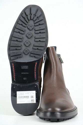 HUGO BOSS Boots, Mod. Bohemain_Zip_gr, Gr. 44 / UK 10 / US 11, Dark Brown - Picture 7 of 7