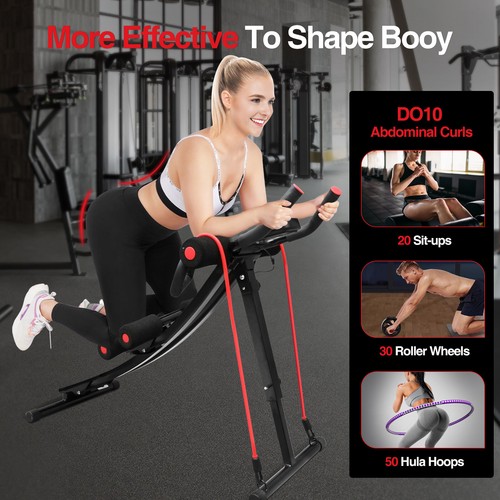 Body Shaper Gym Equipment Ab Abdominal Exercise Machine Crunch Trainer Fitness - Picture 19 of 24