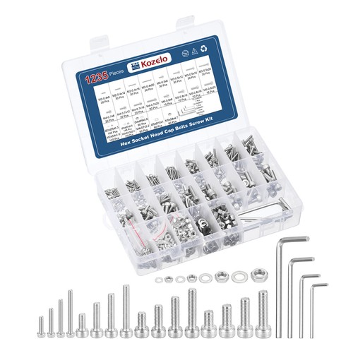 VIGRUE 365PCS M4 Socket Head Cap Screws 12.9 Alloy India