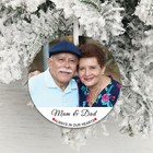 Always In Our Hearts Photo Personalised Hanging Xmas Christmas Tree Decoration