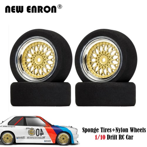 Sponge Tires Nylon Wheel Foam Anti-Skid Silent for 1/10 Drift On-Road Racing Car - Picture 13 of 20