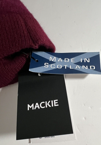 Wool Beret/Tam New with Tags Mackie Brand Made in Scotland Color is Maroon - Picture 8 of 12