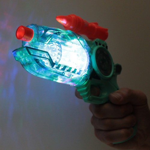 Spacegun LED Pistole mit Sound & Licht Spielzeugwaffe Kostümzubehör Fasching - Bild 4 von 5