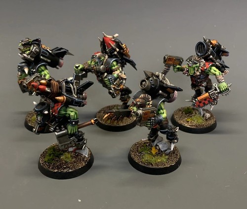 Warhammer 40K Ork Stormboyz Painted Squad – Tabletop Ready – Fast Shipping GW - Picture 1 of 8