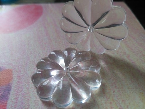 100Pcs16mm Chandelier Crystal Glass Rosette Flower Prism Hanging Pendant Wedding - Picture 2 of 7