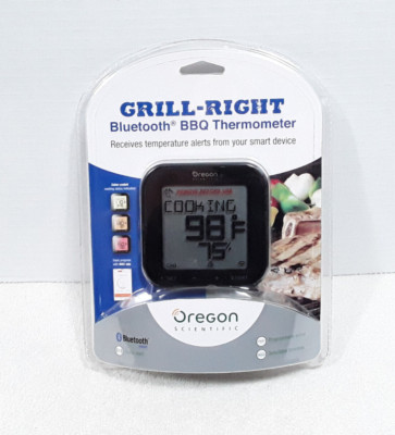 Oregon Scientific Grill Right Bluetooth Wireless BBQ Thermometer  w/ Probe AW133
