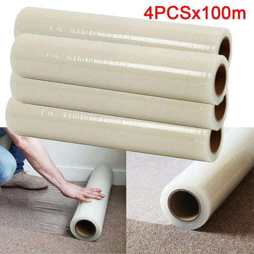 1-5pcs 100m Carpet Floor Protector Self Adhesive Roll Protection Cover Dust Film - Picture 19 of 20