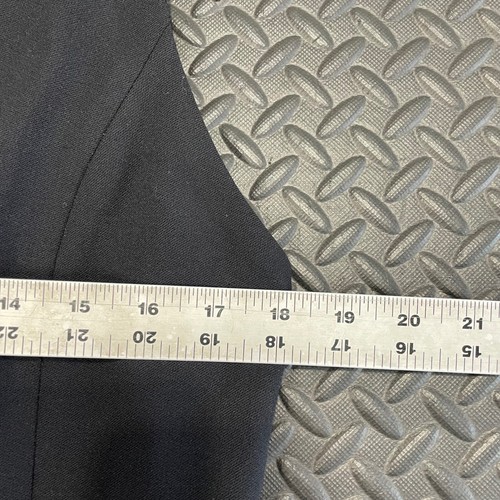 Chaleco Linda Allard Ellen Tracy Negro Mezcla de Lana 3 Botones Solapa Para Mujer Talla 10 - Imagen 6 de 8
