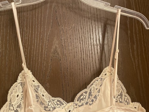 Victoria's Secret Y2K Satin Second Skin Lace-trimmed Ivory Nighty Slip Sz-S - Picture 12 of 12